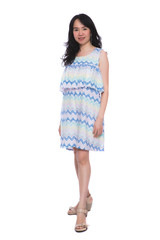 Portrait of happy asian woman over the white background.