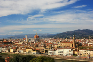 Obraz premium Medieval city of Florence, Italy