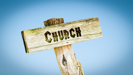 Street Sign to Church
