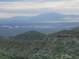 Wooded landscape in Mago National Park of Southern Ethiopia