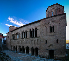Fototapeta na wymiar Exterior view to Saint Sophia ortodox church, Ohrid, North Macedonia