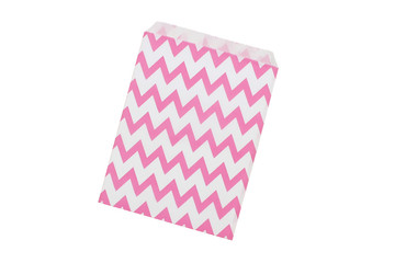 Fototapeta premium open paper envelopes pink chevron