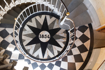 Ile de Re - Interior the lighthouse Phare des Baleines