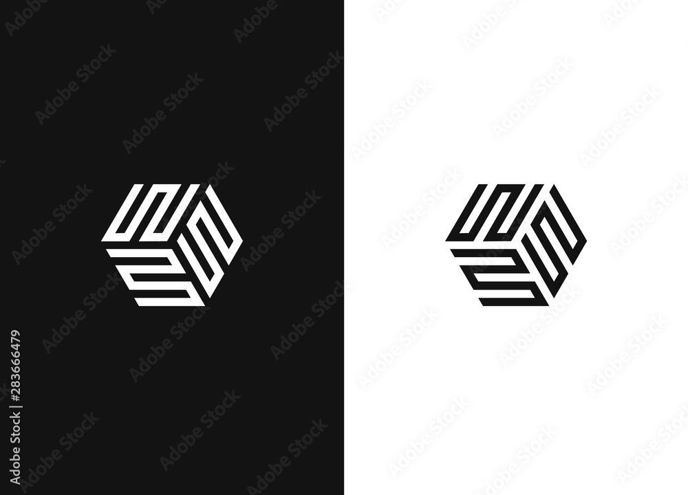 Canvas Prints black white version of the design element