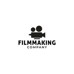 Film logo design template vector isolated illustration