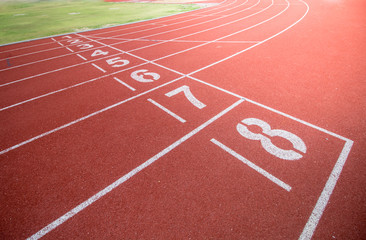 Fototapeta premium running track with numbers