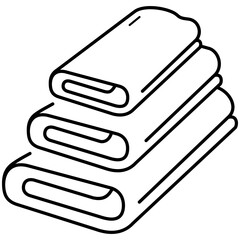 Towels icon in outline style