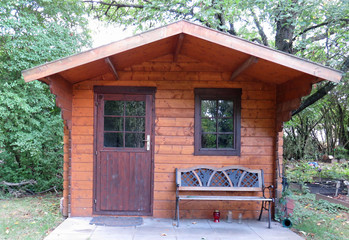Old Tiny House in the Green