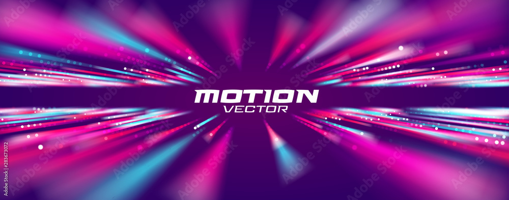 Poster motion speed line abstract vector background, moving effect light.