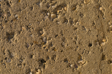 Wall of the house. Concrete coating. Cement slab.	
