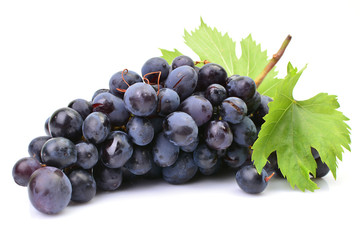 Grapes on a white background