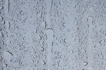 Background of water drops on glass