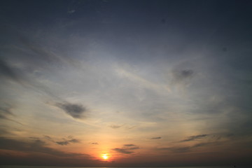Fototapeta premium sky with clouds and sun