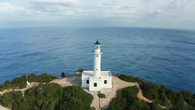 Aerial view of Cape of Ducato in Lefkada island- Greece