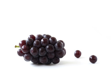 一房のぶどう 葡萄 デザート 白背景