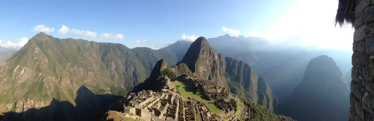 Fotobehang Machu Picchu Machu Picchu Incan citadel in the Andes Mountains in Peru