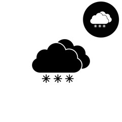 weather icon  - white vector icon