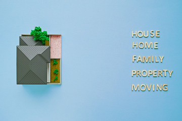 模型の家と家に関する英単語