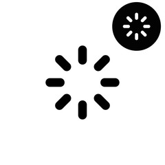Loading  - white vector icon