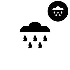 Shower  - white vector icon