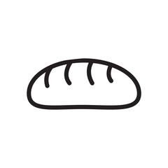 bread icon logo vector design template