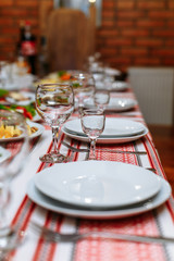 served table before the holiday