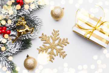 Gold Christmas decorations