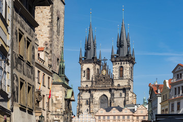 Fototapeta premium casas historicas del centro de la ciudad