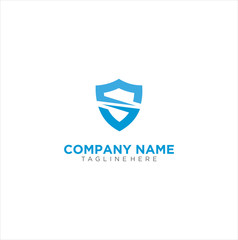 Letter S Shield Logo Template Vector . Abstract secure Logo Design . security Logo Design . Protection Guard Logo Icon