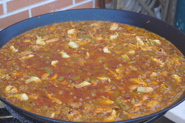 MAKING SPANISH RICE AT SLOW FIRE