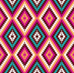 Tribal seamless colorful geometric pattern. Ethnic vector texture.Traditional ornament.