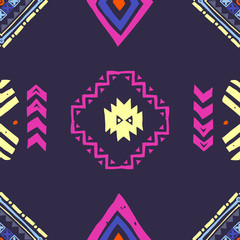 Fototapeta na wymiar Seamless Ethnic pattern. Tribal vector abstract background
