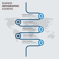 Obraz premium Abstract infographics number options template. Vector illustration. Business data visualization. Process chart. Abstract elements of graph, diagram with steps, options, parts or processes.