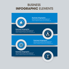 Abstract infographics number options template. Vector illustration. Business data visualization. Process chart. Abstract elements of graph, diagram with steps, options, parts or processes.