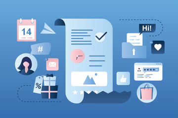 Businesswoman daily planner concept,schedule and to do list