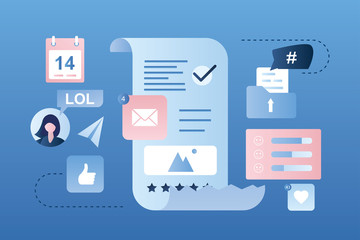 Businesswoman daily planner concept,schedule and to do list