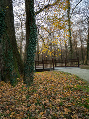 Maksimir park in Zagreb at autumn
