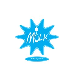 milk logo vector