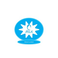 milk logo vector