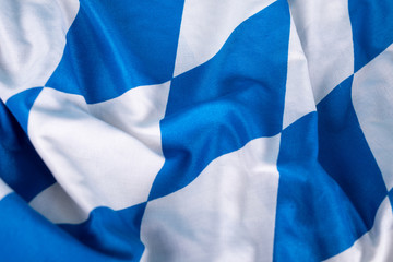 Bavarian Flag As A Background For Oktoberfest.