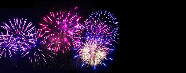 Feuerwerk mit Copyspace