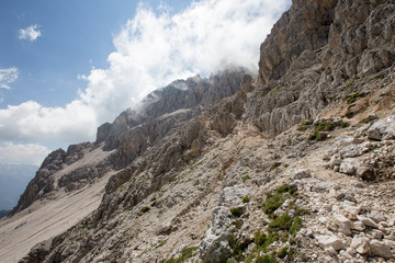 Trip over Tschager Joch, Rosengarten
