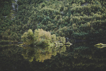 The UNESCO Naeroyfjord views from the cruise, near Bergen in Norway