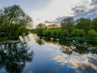 Fototapeta na wymiar river avon warwickshire england uk