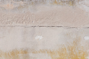 mur fissuré et cassé, sécheresse, arrière-plan, béton 