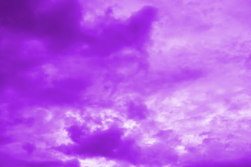 The sky is dyed purple