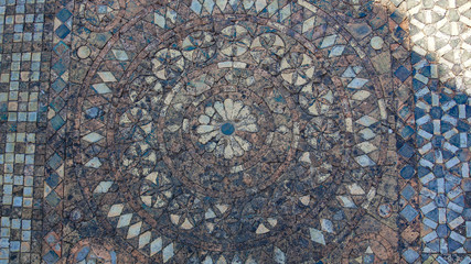 Tiled Floor in Roman Ruin