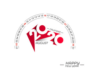 Happy new year 2019 Calendar - New Year Holiday design elements for holiday cards, calendar banner poster for decorations, Vector Illustration Background.