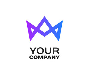 Fototapeta premium Crown Logo icon