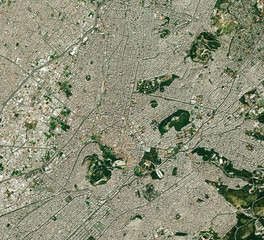 High resolution Satellite image of Athens, Greece (Isolated imagery of Greece. Elements of this...